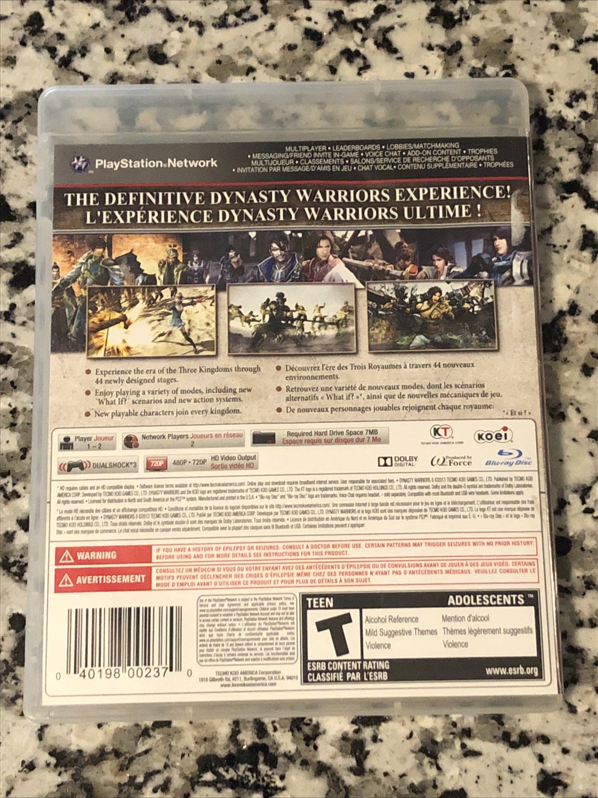Dynasty Warriors 8 (PS3) Artwork & Manual Only – No Game – Free Shipping