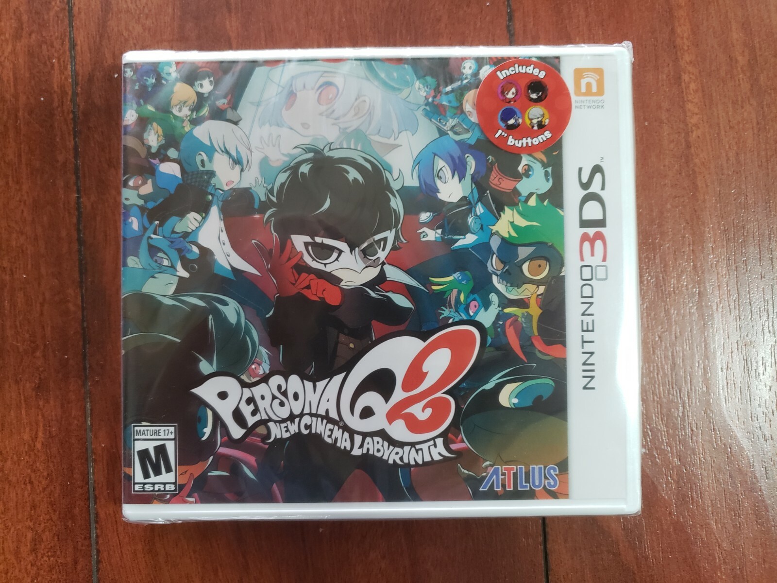 Persona Q2 New Cinema Labyrinth Launch Edition Buttons FACTORY SEALED WATA VGA