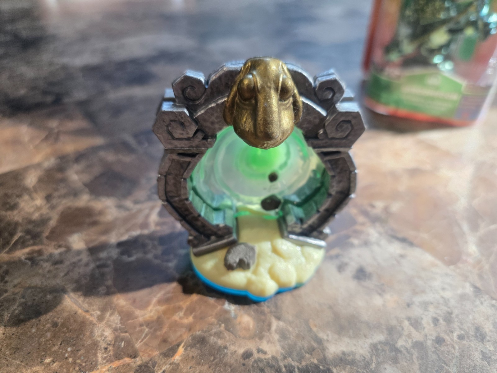 2012 Skylanders Giants Shroomboom Metallic Green Figure + Sheep Wreck Island