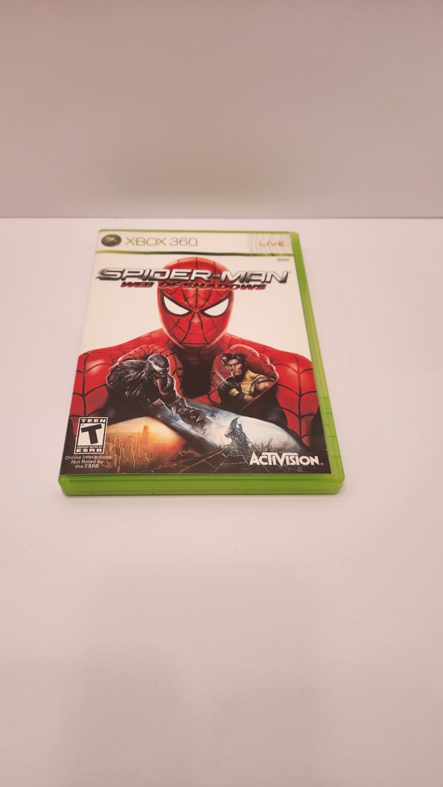 CASE ONLY Spider-Man: Web of Shadows (Microsoft Xbox 360, 2008) NO GAME DISC