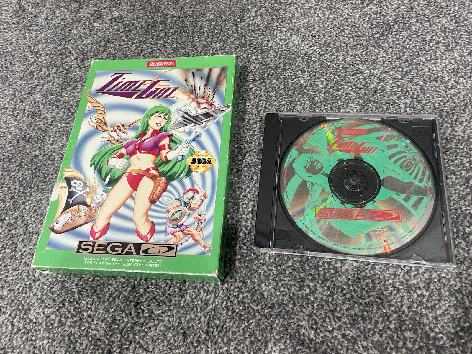 Time Gal (Sega CD, 1993) with box