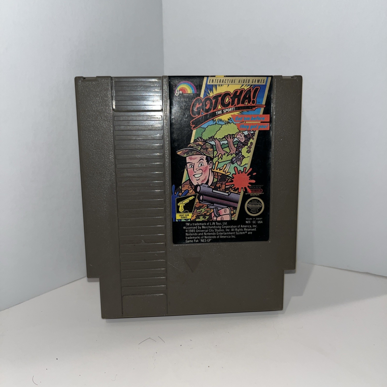 Gotcha! The Sport Nintendo NES Video Game 1985, Tested Working Lightgun Capable