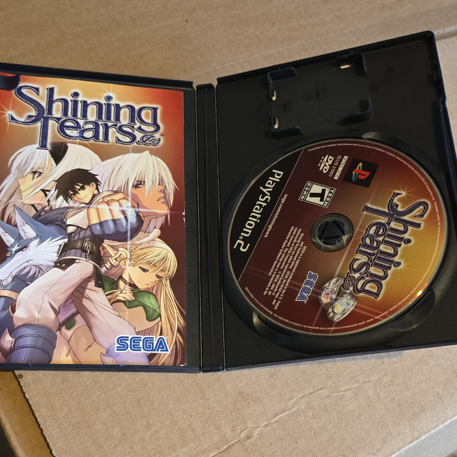 SEGA Shining Tears Action Role Playing Sony PlayStation 2 2005 Analog