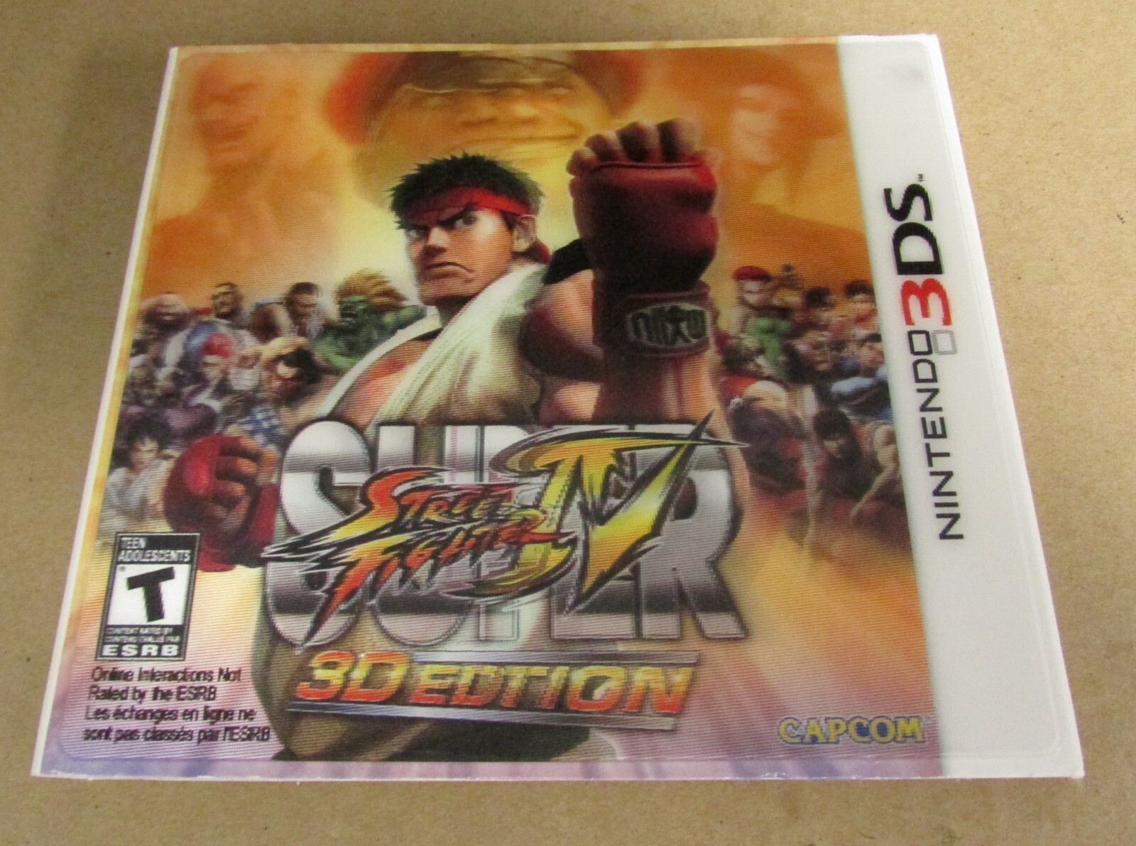 Super Street Fighter IV 3D Edition Slip Cover (No Game) Nintendo 3DS