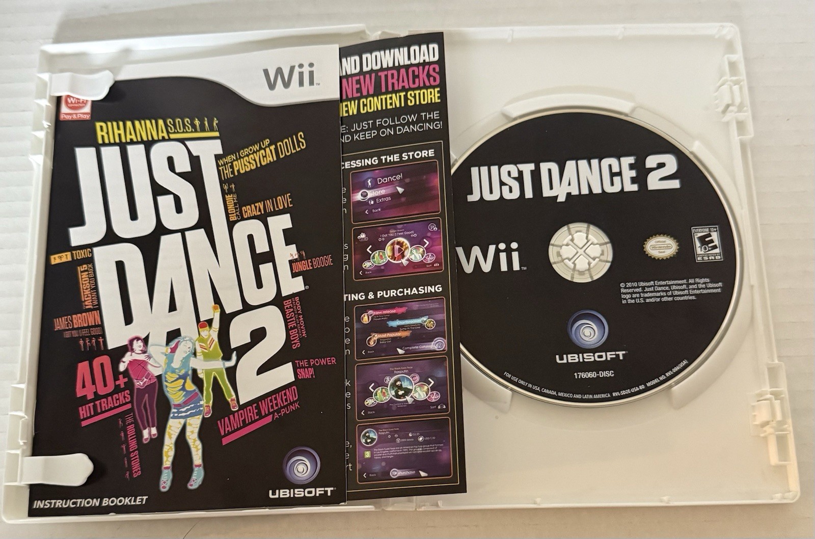 Just Dance 1, 2, 3, 4 & Summer Party (Nintendo Wii) Bundle -Complete CIB -Tested