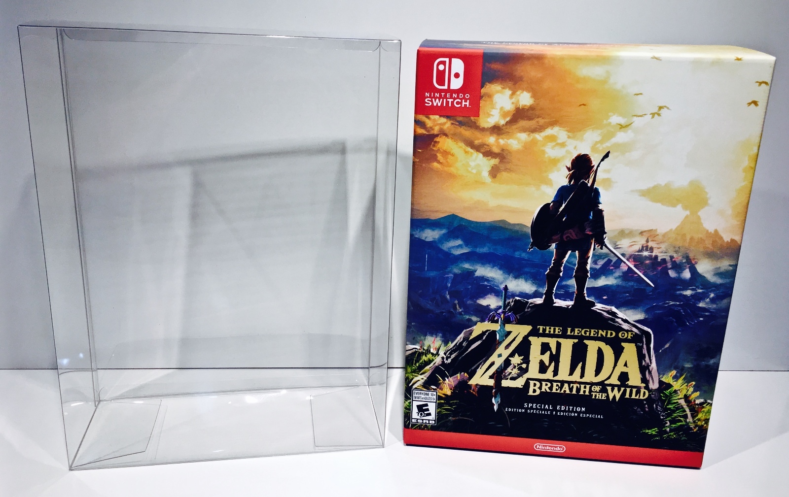 1 Box Protector for ZELDA BOTW SPECIAL EDITION NTSC SIZE ONLY! Nintendo Switch