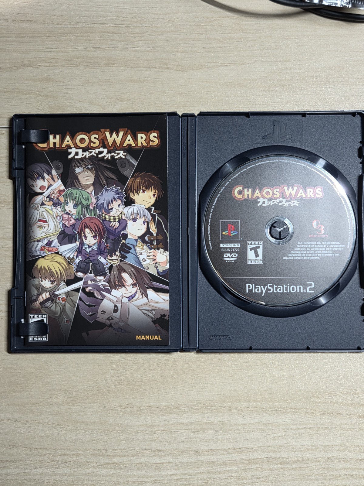 Chaos Wars PS2 (Sony PlayStation 2, 2008) CIB Complete w/Manual Tested