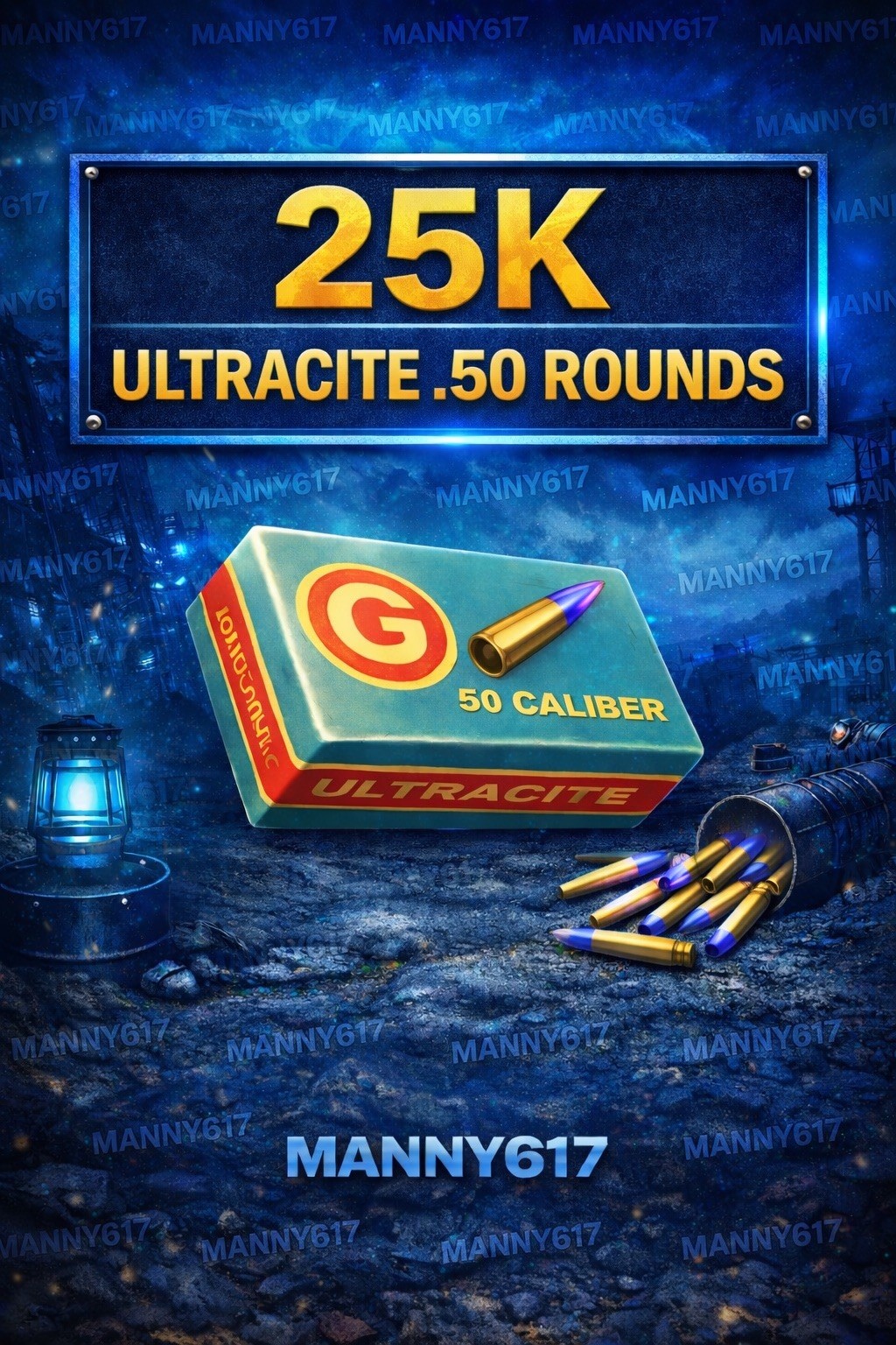 Fallout 76 PS4 / PS5 – 25,000 Ultracite .50 Cal Rounds (25K)