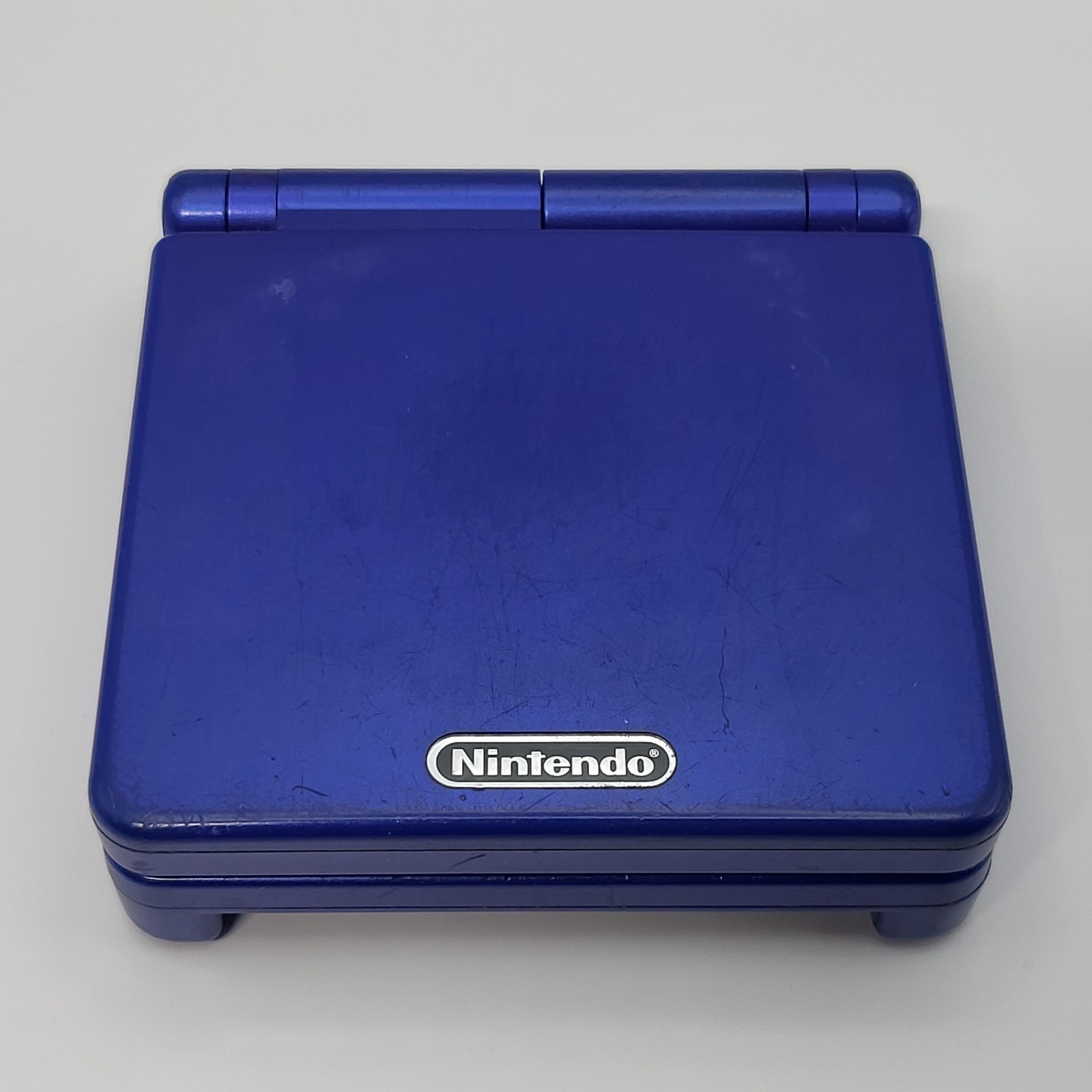 Nintendo Game Boy Advance SP Cobalt Blue AGS-001 w/ 3 Games *Screen Blemish