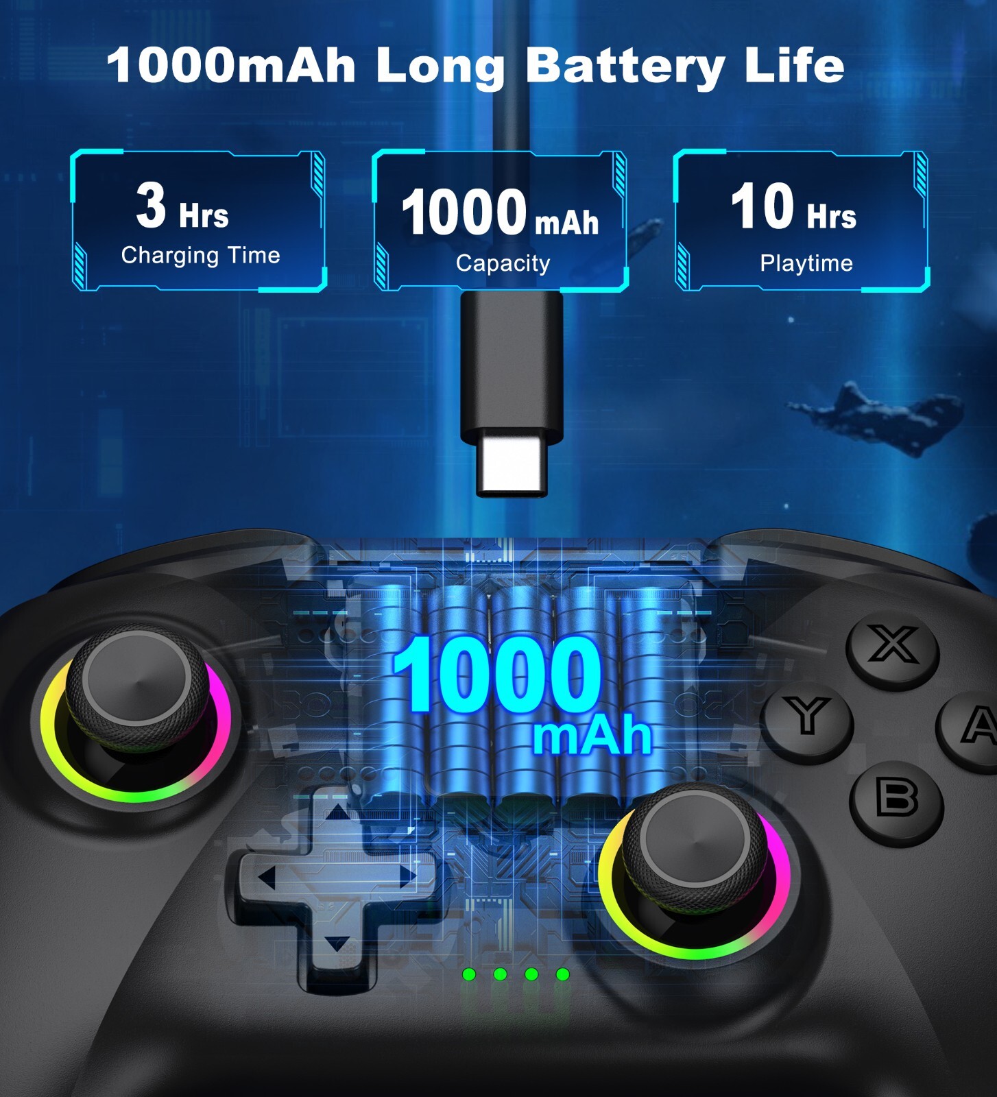 Wireless Bluetooth Controller for Android/iOS,Nintendo switch/OLED,PC Controller