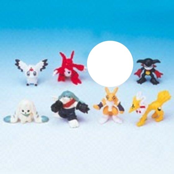 Digimon Tamers Real Collection Jr Renamon Impmon Figure Bandai 2001 0.9-1.5in