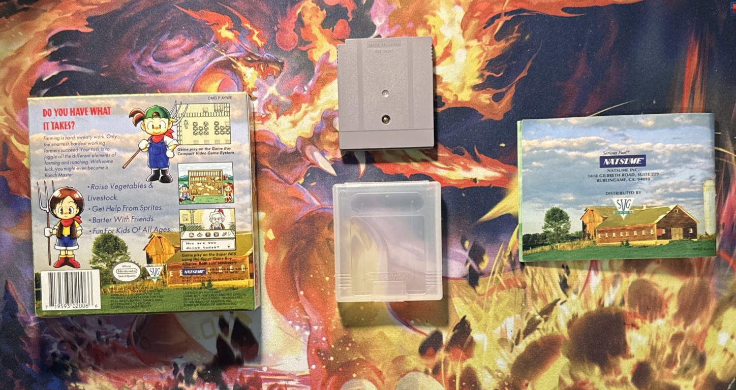Harvest Moon 1 GB Natsume Nintendo Gameboy Original . Authentic.