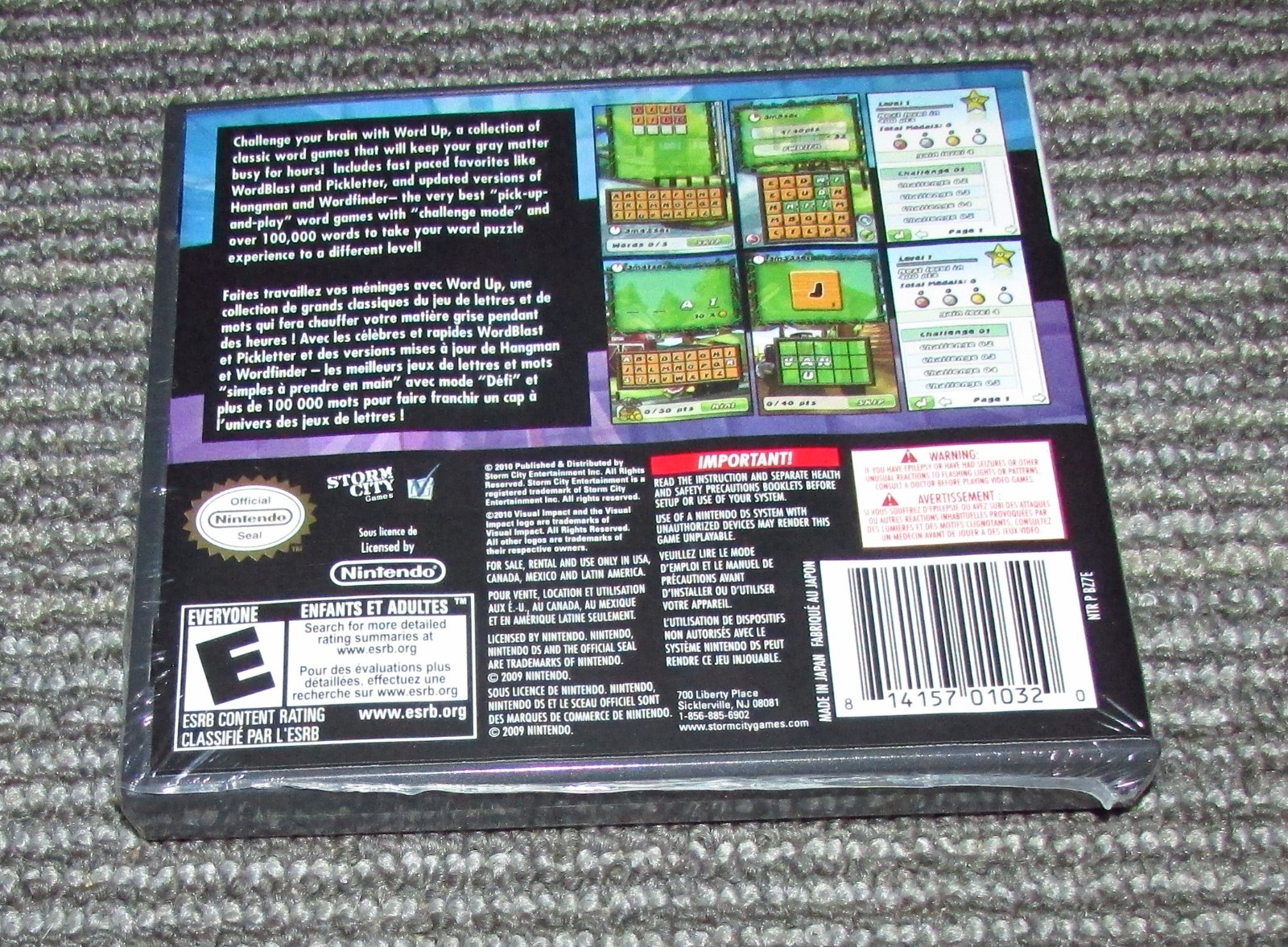 Brainstorming Series: Word Up (Nintendo DS) Brand New / Fast Shipping