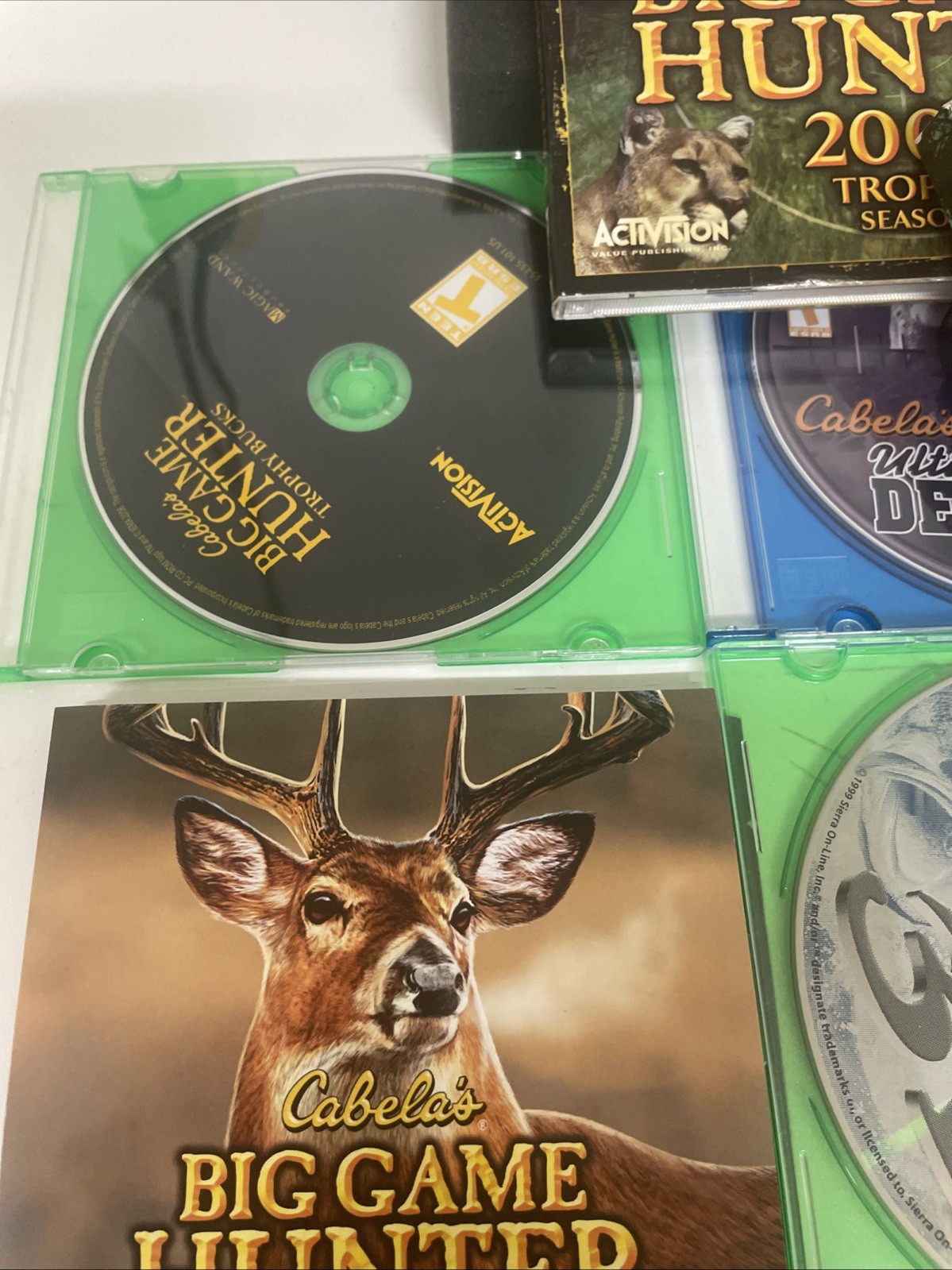 Lot of 28 PC Shooting Games, Cabelas Game Hunter, Trophy Hunter, Safari Etc.