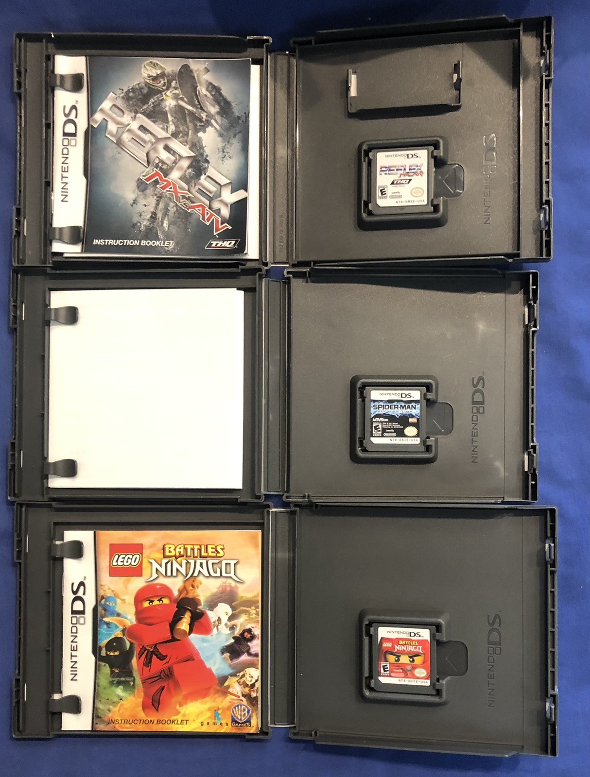 DS games Boys Pack Incl. MX vs ATV, Spider Man & Lego Ninjago