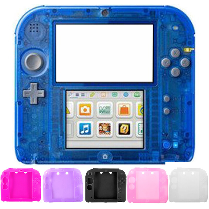 Soft Protective Silicone Rubber Gel Skin Cover Case for Nintendo 2DS Anti-Slip