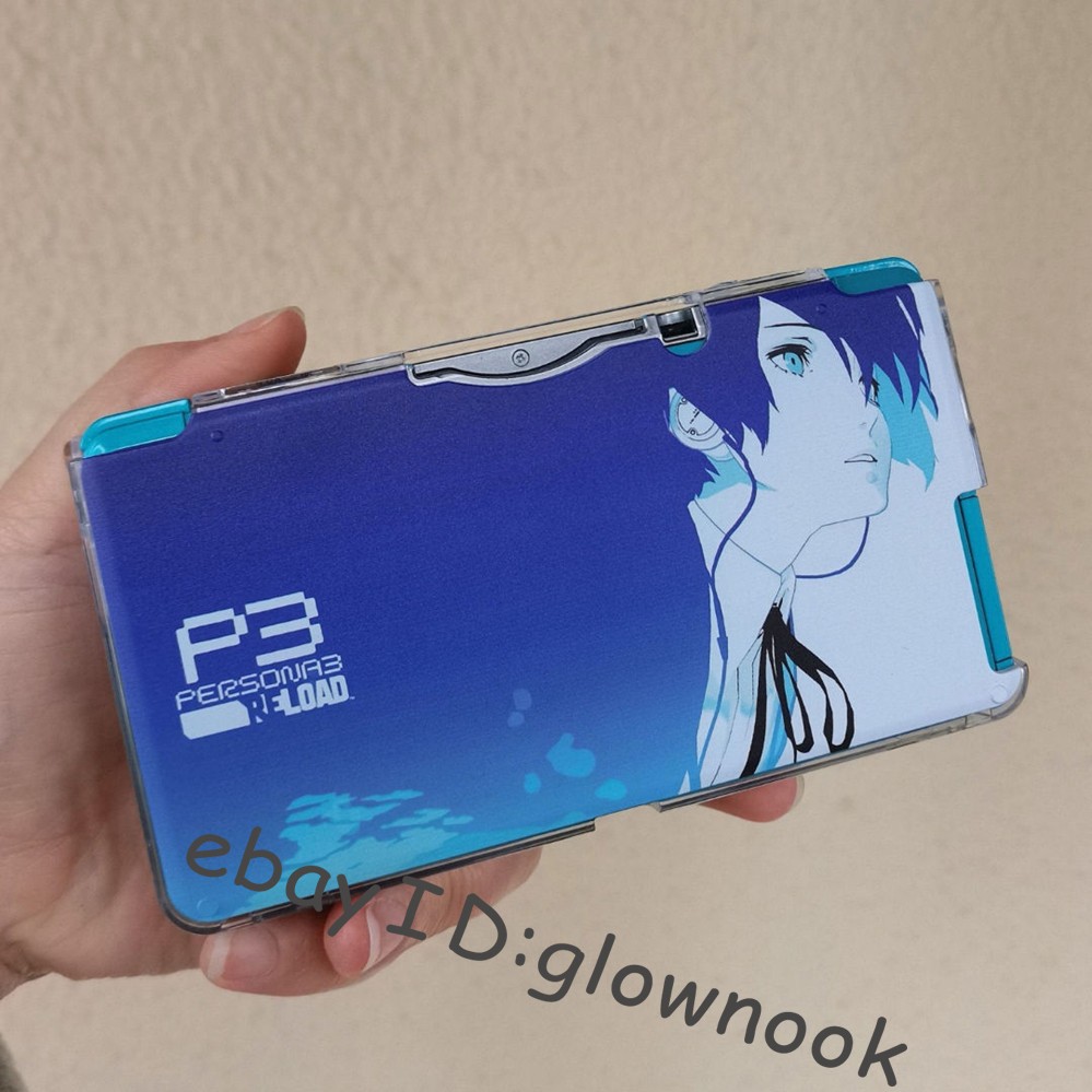 Rare P3 Persona 3 Themed Reload Crystal Protective Case Shell for Nintendo 3DS