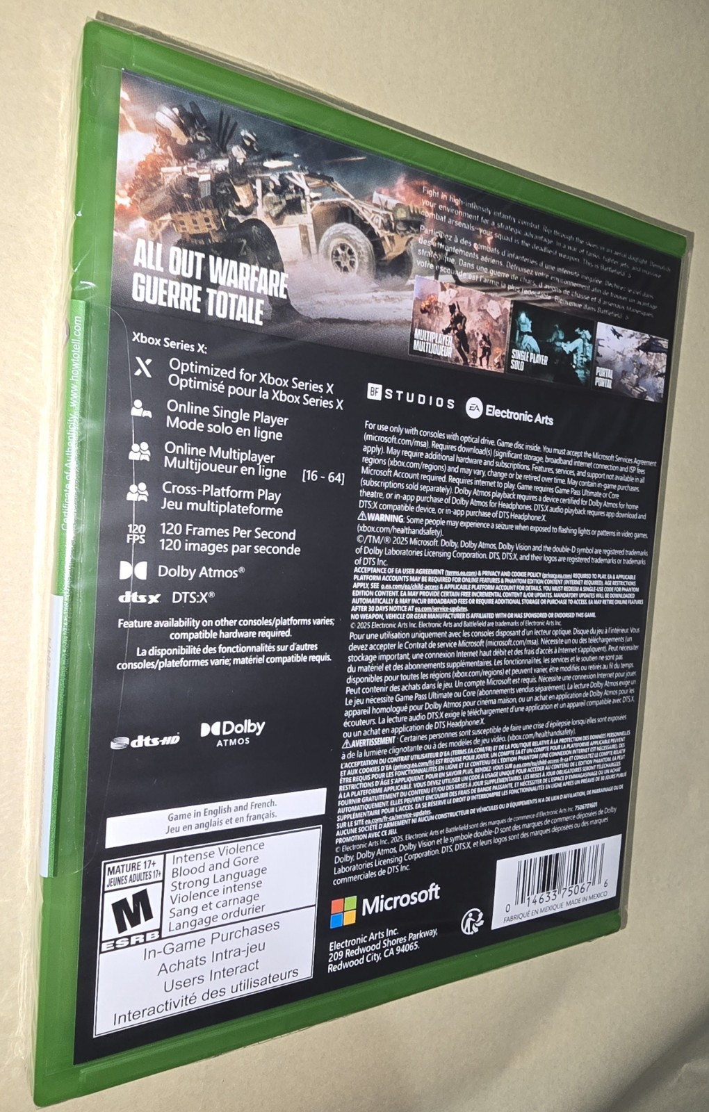 Battlefield 6 Phantom Edition Xbox SERIES X Brand New Factory Sealed