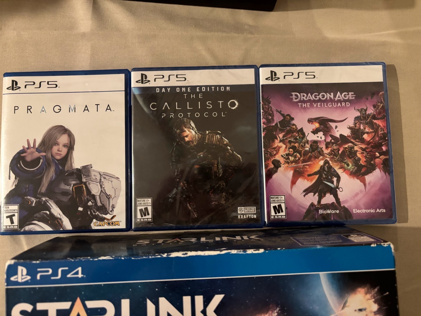 PS5 Game Lot Pragmata, Callisto Protocol Dragon Age Veilguard NEW+ Starlink PS4