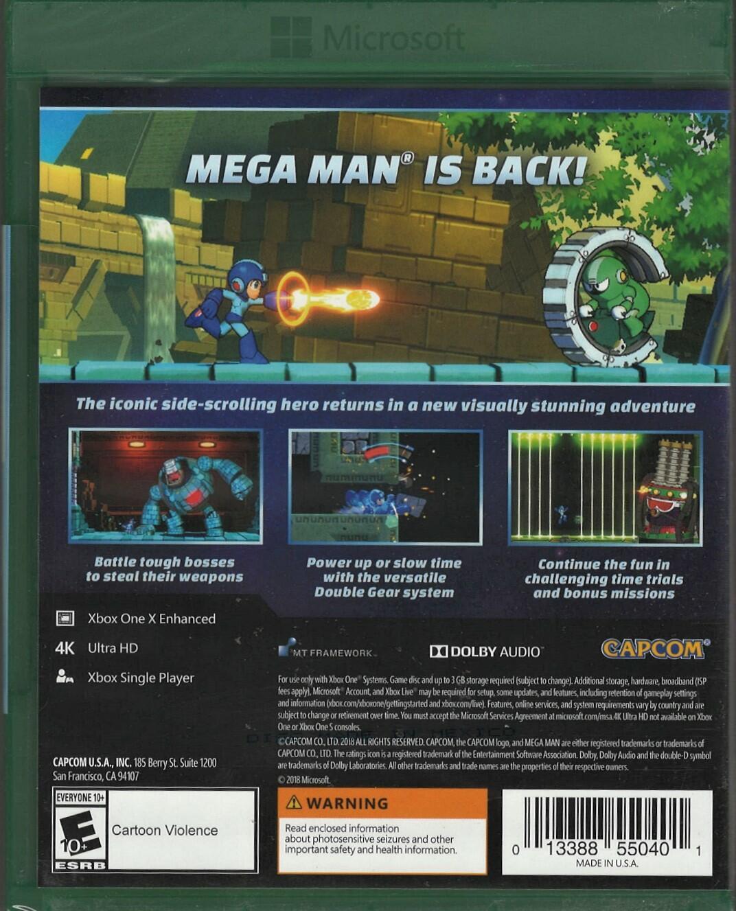 Mega Man 11 Xbox One (Brand New Factory Sealed US Version) Xbox One,Xbox One