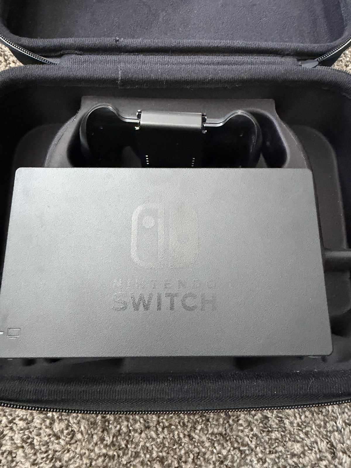 Nintendo Switch Carrying Case + Docking Station + Joy Con Comfort Grip No Cords