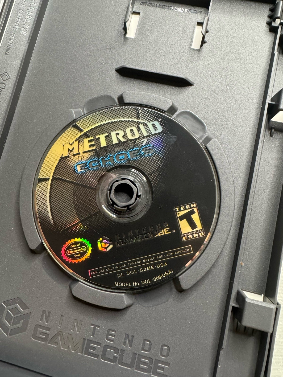 NINTENDO GAMECUBE CONSOLE DOL-001 Indigo power cord A/V cable METROID PRIME 1& 2