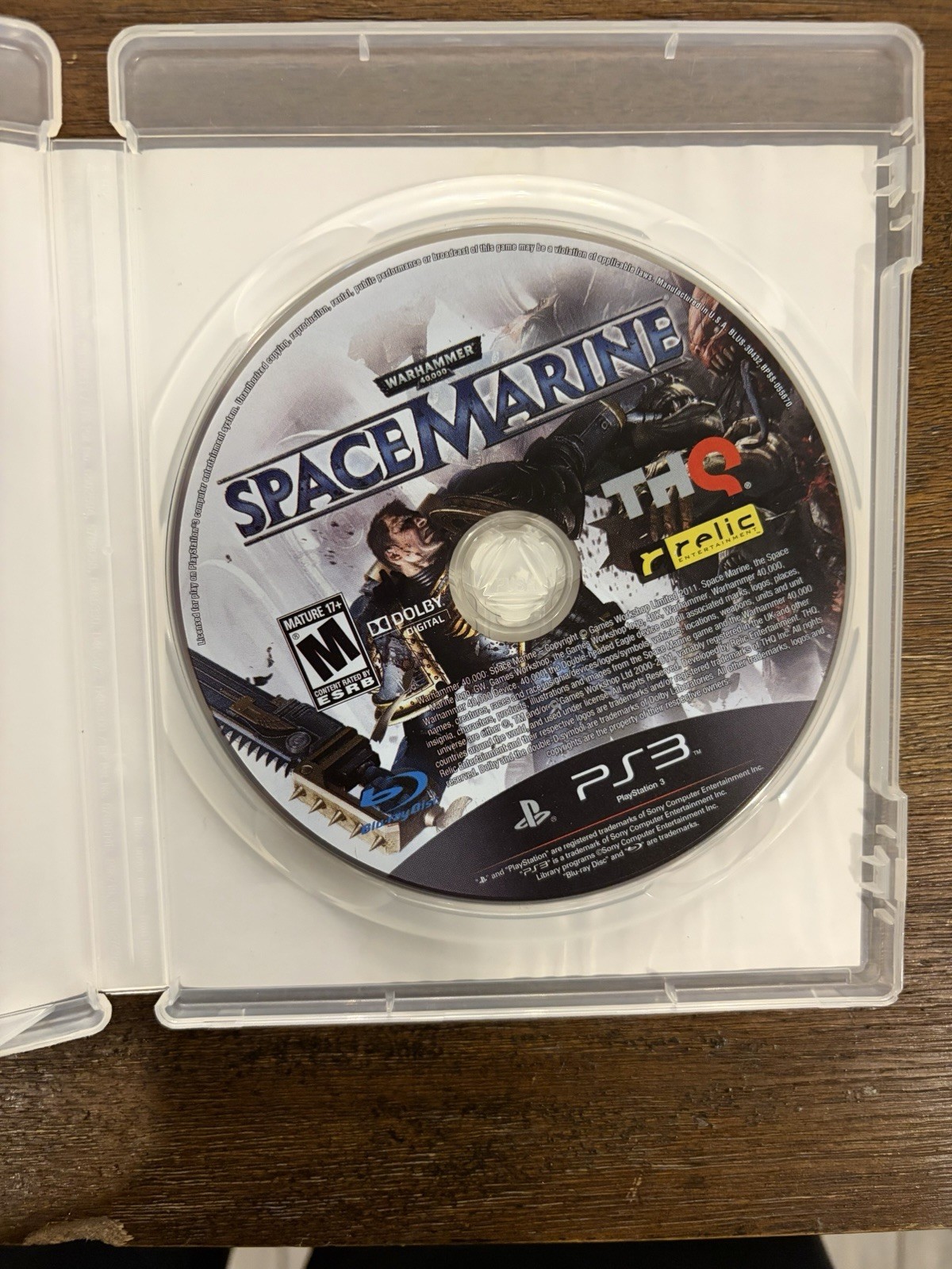 Warhammer 40000: Space Marine (Sony PlayStation 3 PS3, 2011)
