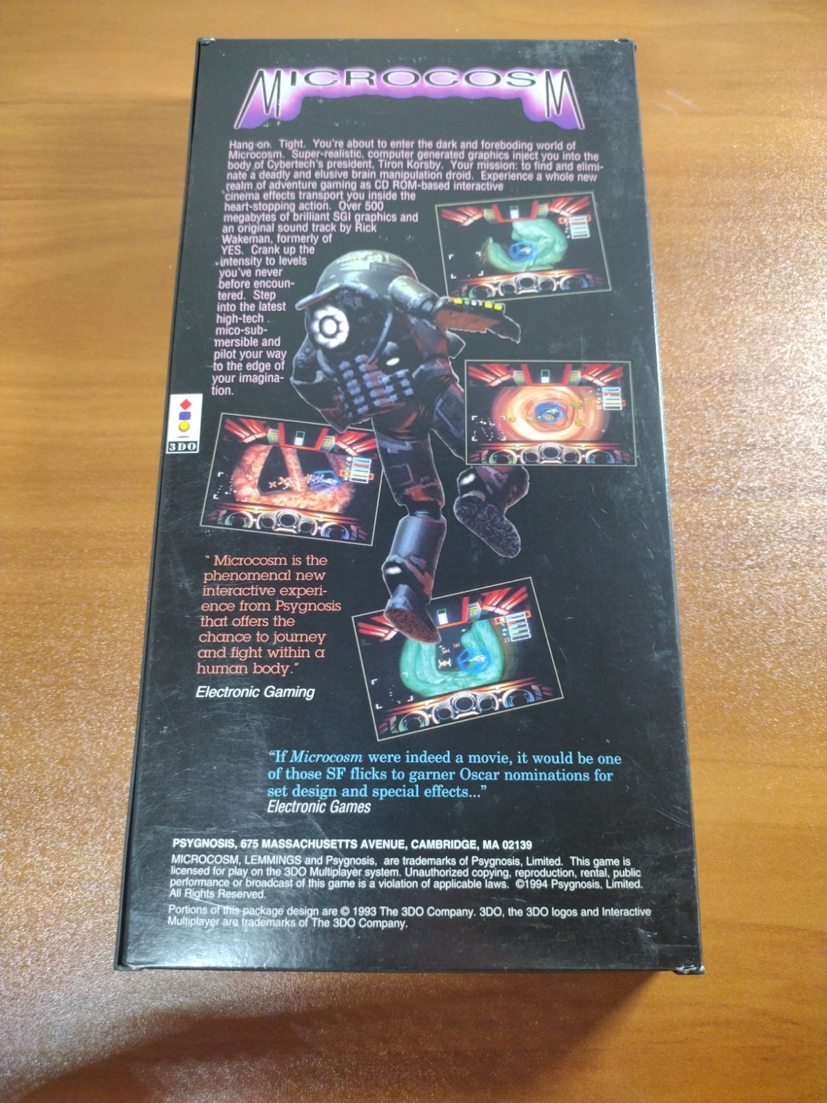 Microcosm (Panasonic 3DO) Long Box + Manual (No Disc) VGC NM Box