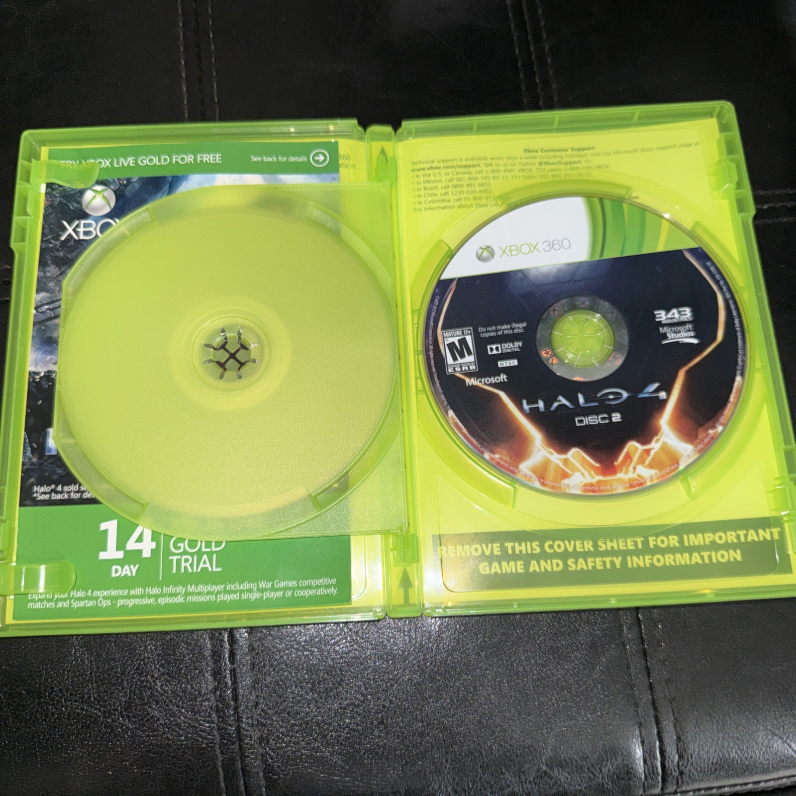 Halo 4 Microsoft Xbox 360, 2012, 2-Disc Set, Complete in Box, Tested Working