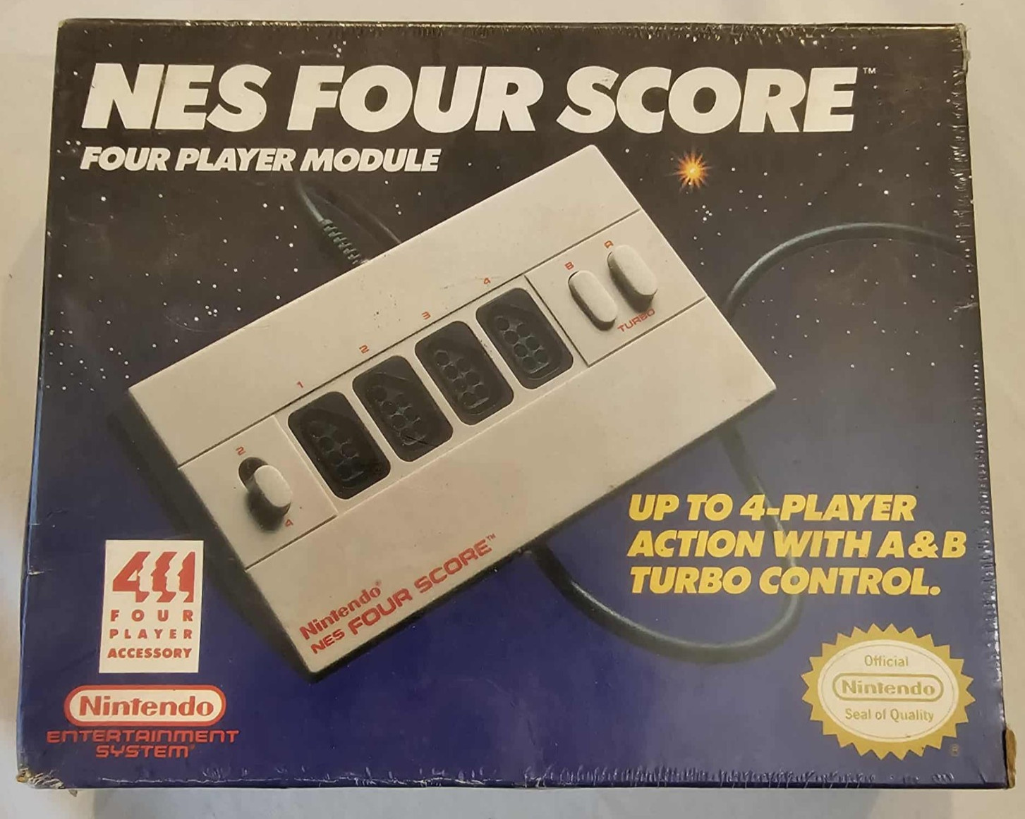 Brand New – Nintendo NES Four Score 4-Player Controller Adapter NES-034 – Sealed
