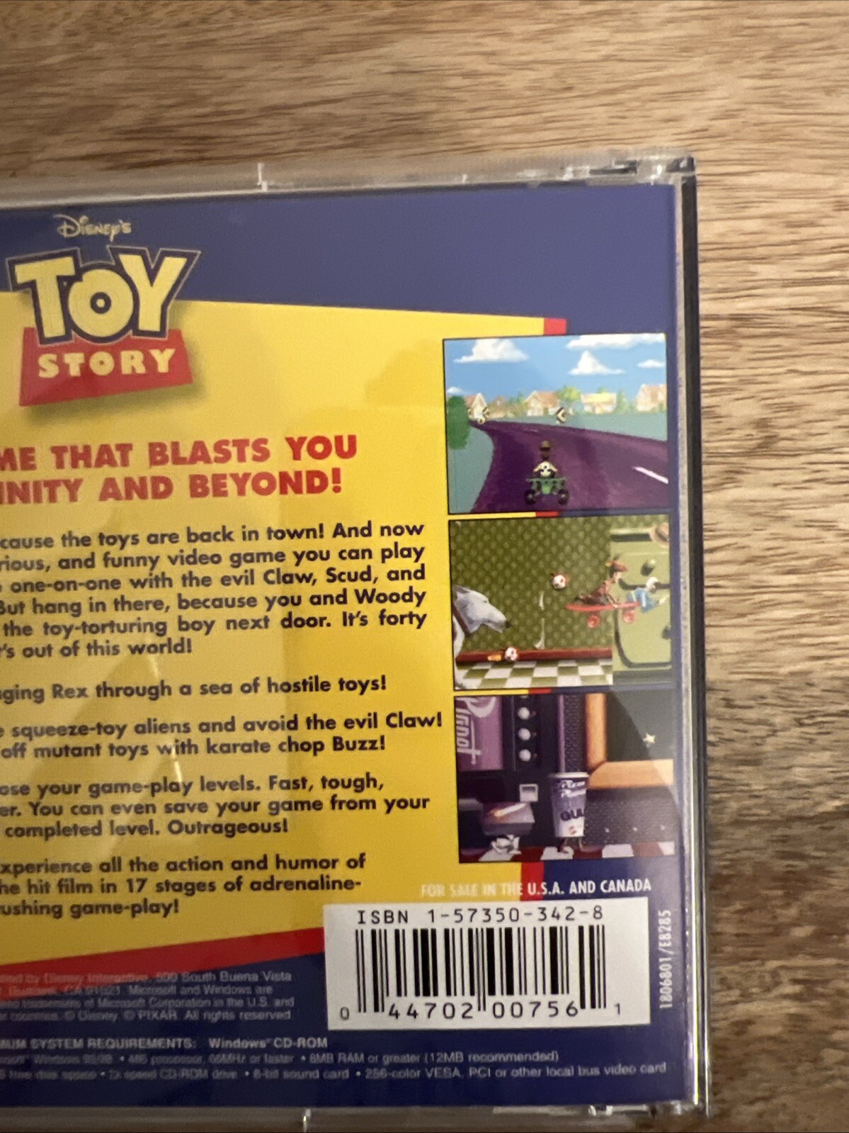 Disney Toy Story Pc Cd-ROM Video Game 2001 Rating K-A Tested