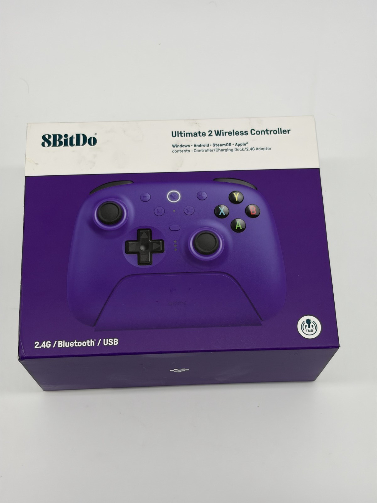 8BitDo Ultimate 2 Bluetooth Controller w/ Dock, 2.4G Adapter, Bluetooth – Purple