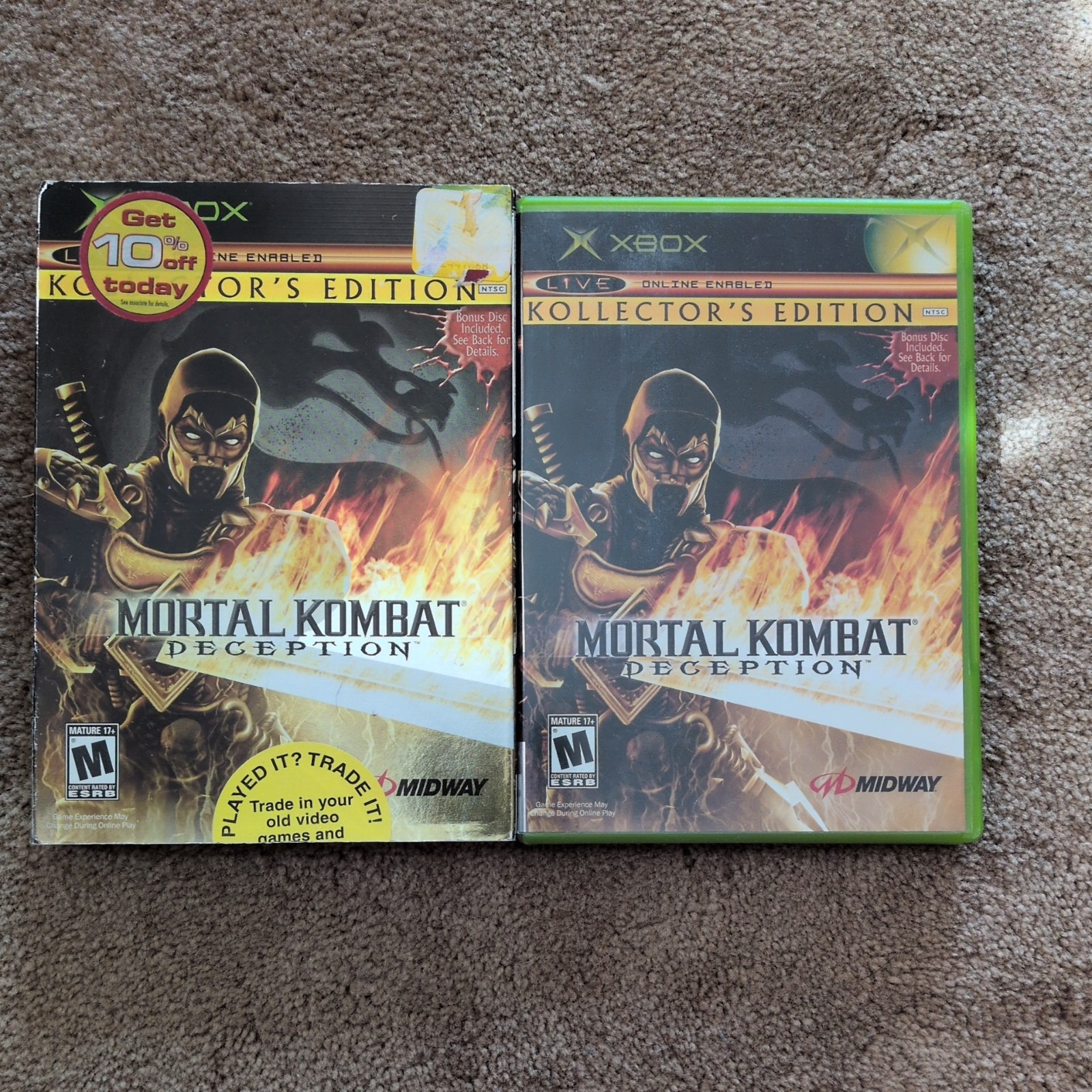 Mortal Kombat:Deception Kollector’s Edition XBox
