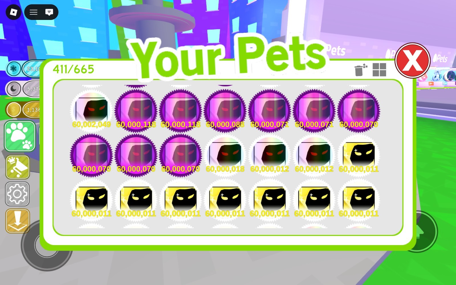 Pets Rainbow Dominus Huge Roblox Simulator