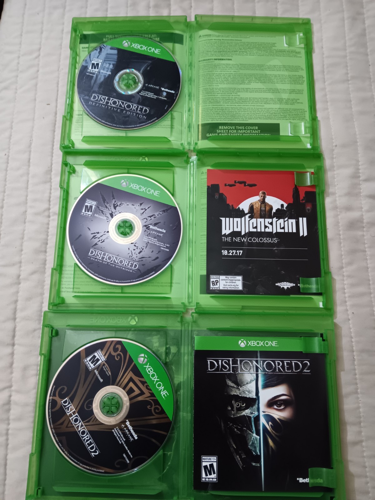Dishonored Games (Xbox One) Dishonored/Dishonored 2/Dishonored Death of Outsider