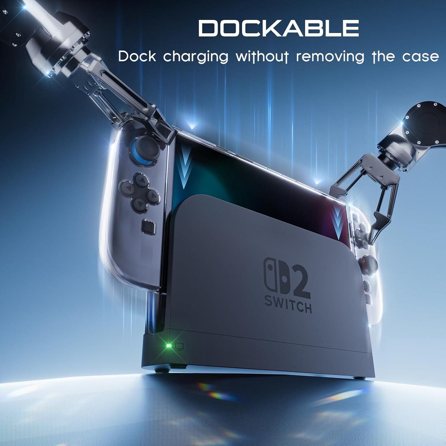 Protective Case Shockproof for Nintendo Switch 2 +Screen Protector+Thumb Caps