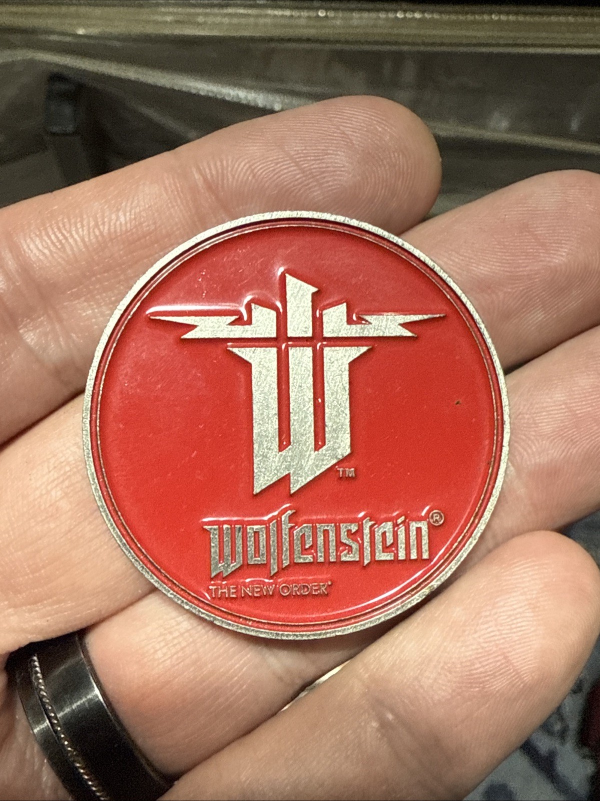 Wolfenstein Challenge Coin Medal – Thank You For Your Service – Army, Navy, USMC