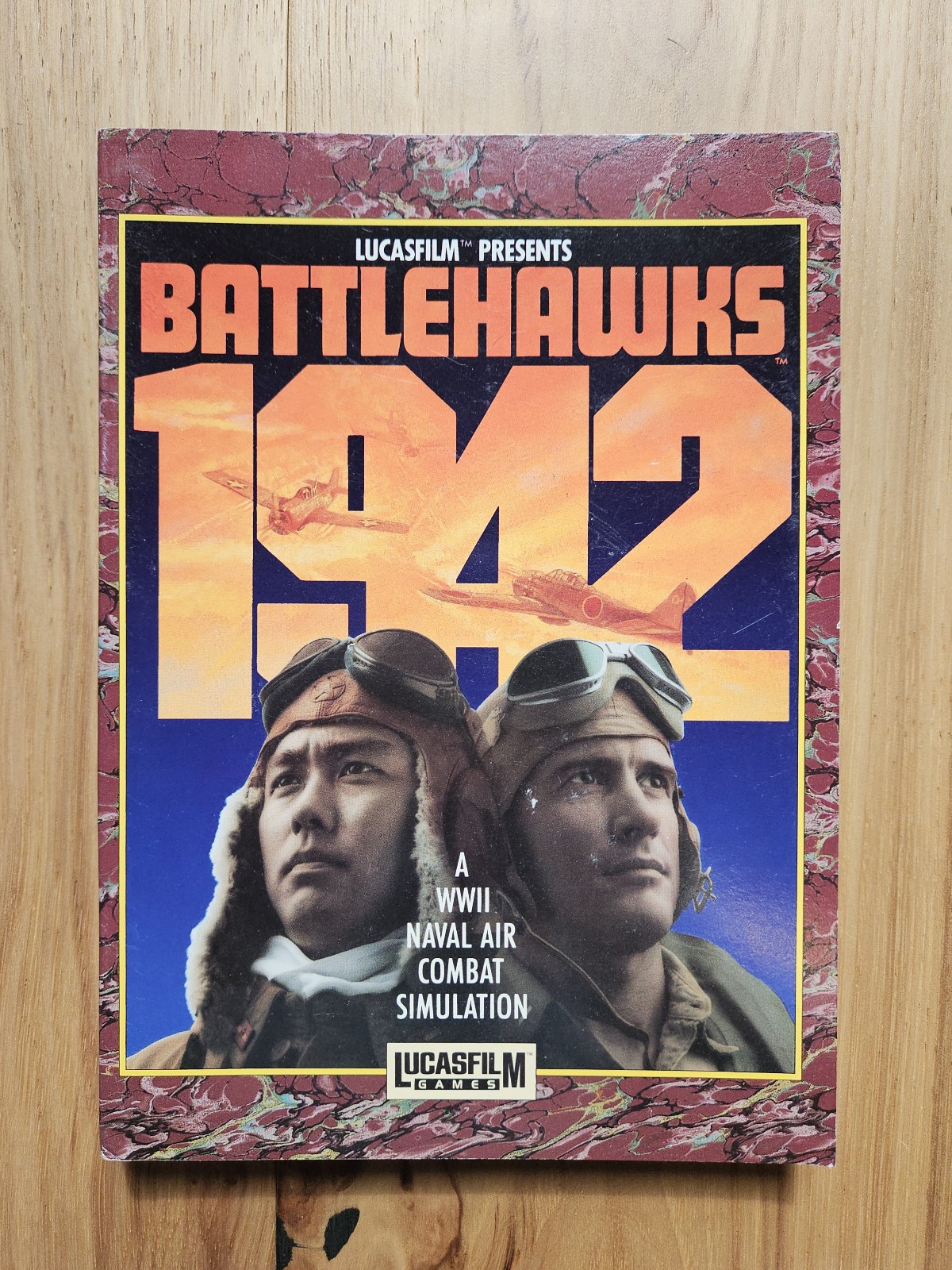 Battlehawks 1942 (1989, Commodore Amiga, Lucasfilm) w/ Manual & Reference Card
