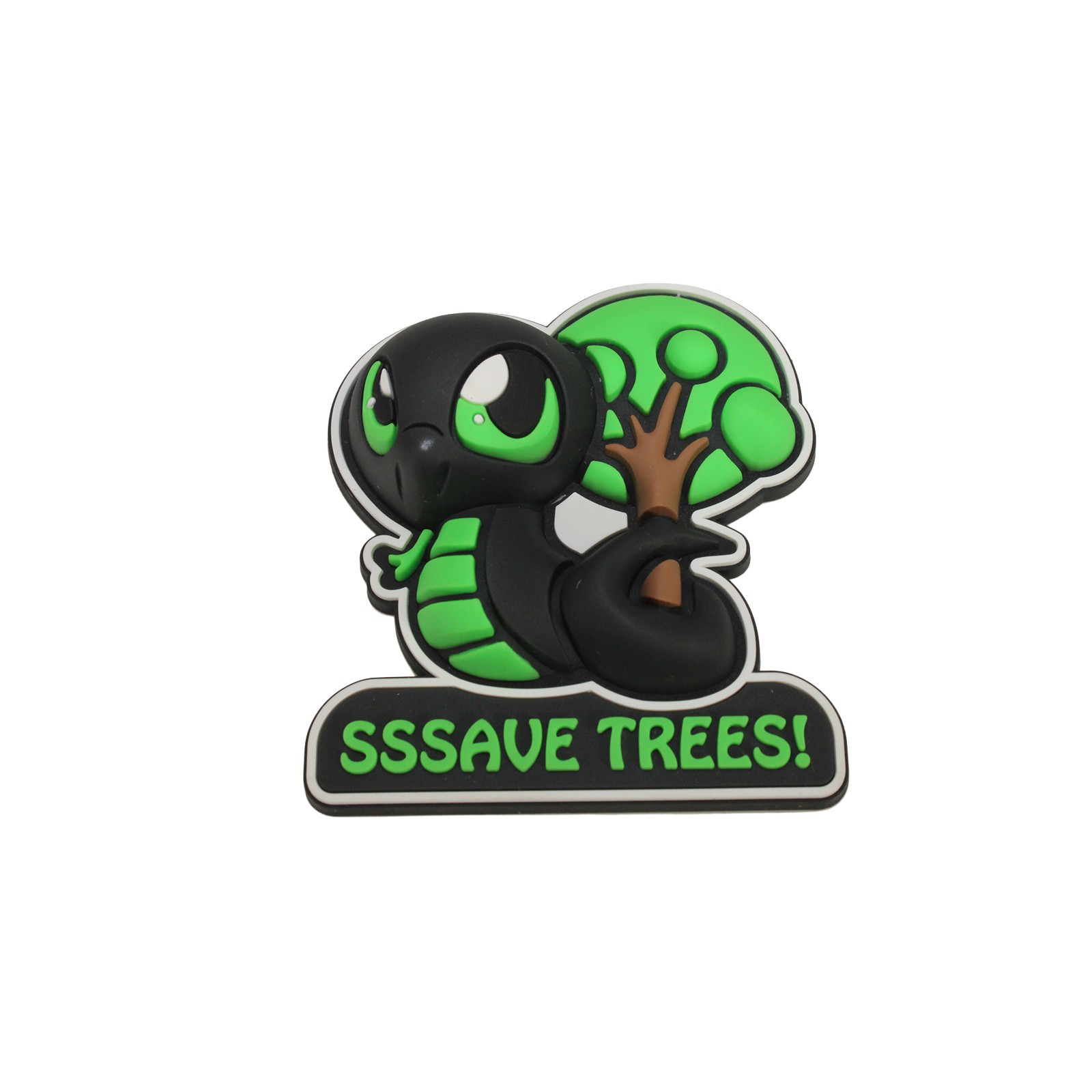 🐍 Razer Sneki Snek Fridge Magnet “SSSAVE TREES!” Design | RC81-03990700-R3M1