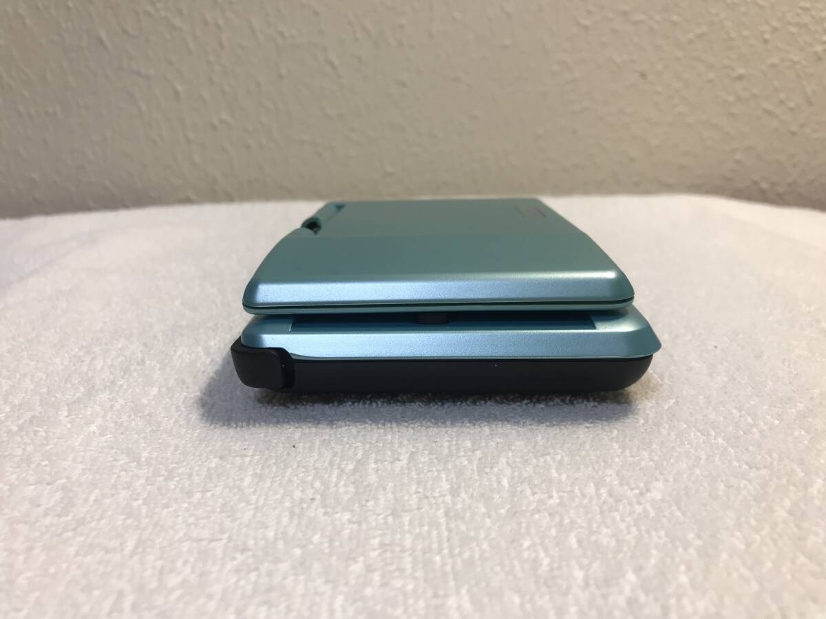 Nintendo DS Original Handheld Console Turquoise Blue With Stylus Charger Box