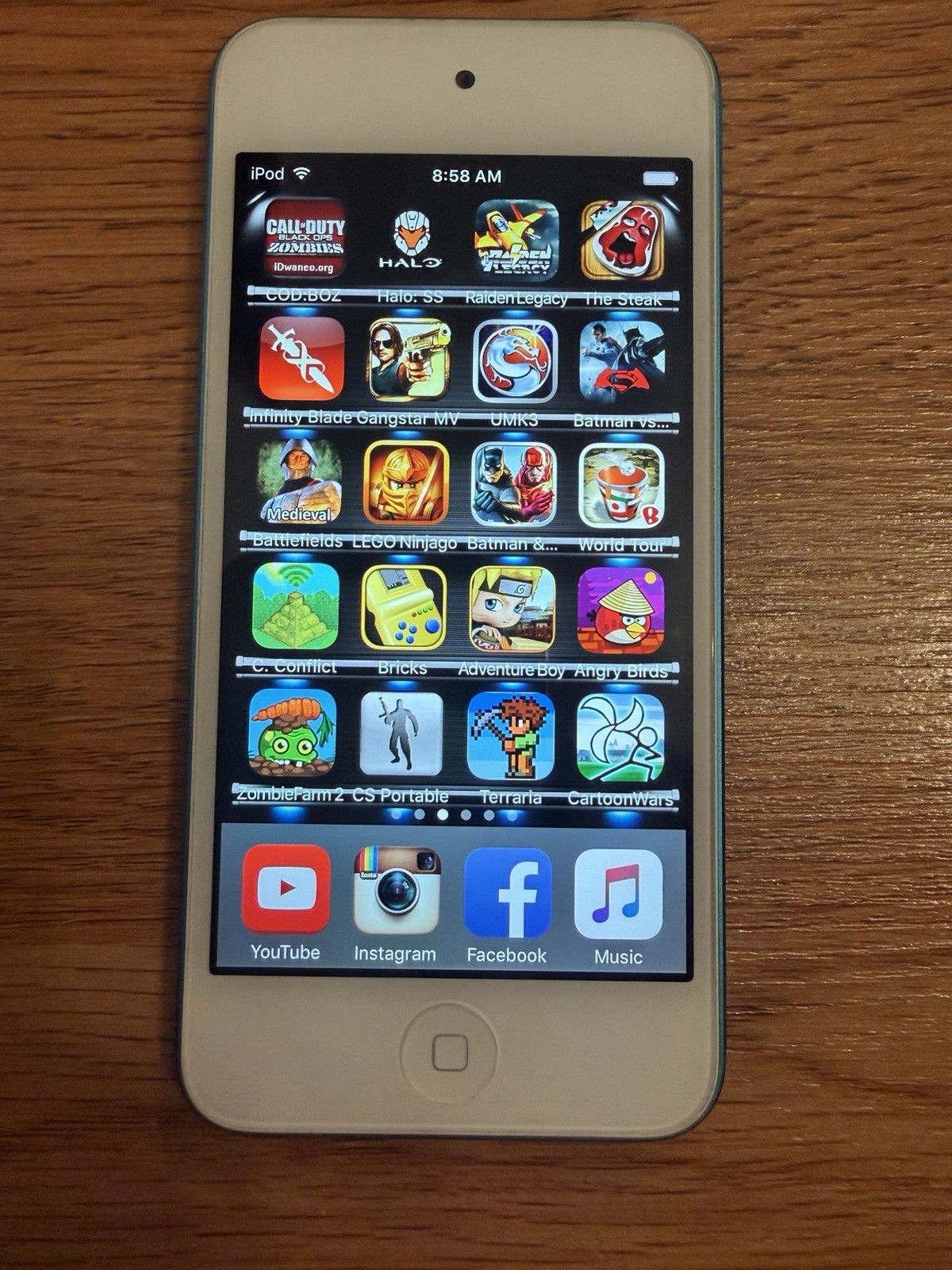 100 Old Rare Ios Games Ipod Touch 5th Gen 16GB Lego Contra Power Rangers Pokemon