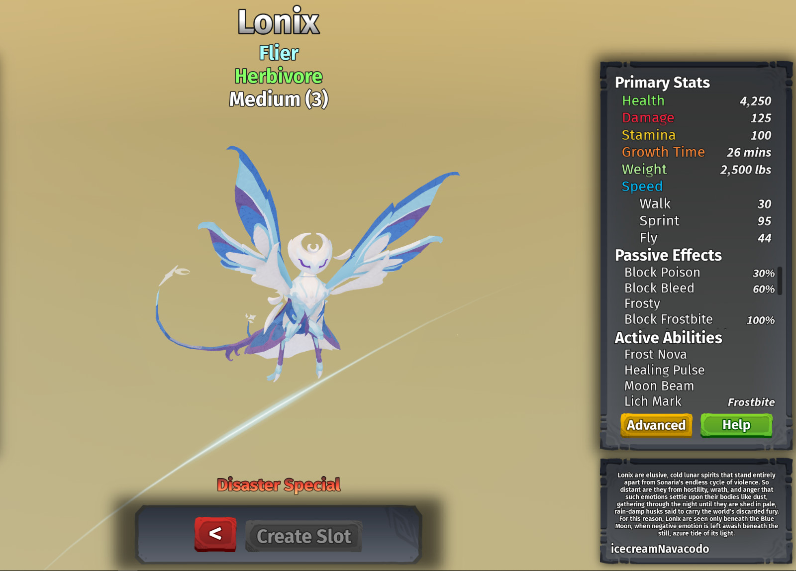 Lonix Species | Creatures of Sonaria | Roblox