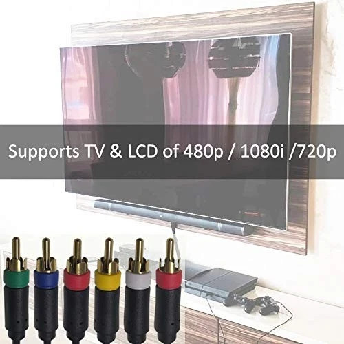 Hd Retrovision 2/3 Ps2/ps3 Premium Ypbpr Component Video Cable