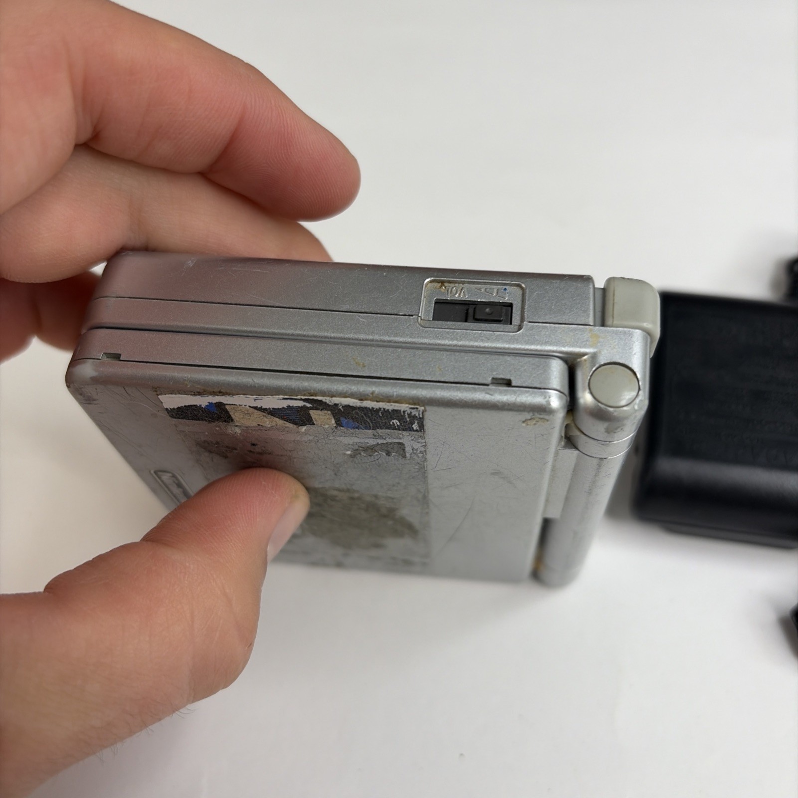 Gameboy Advanced sp GBA Platinum Silver Ags-001 Tested US Model