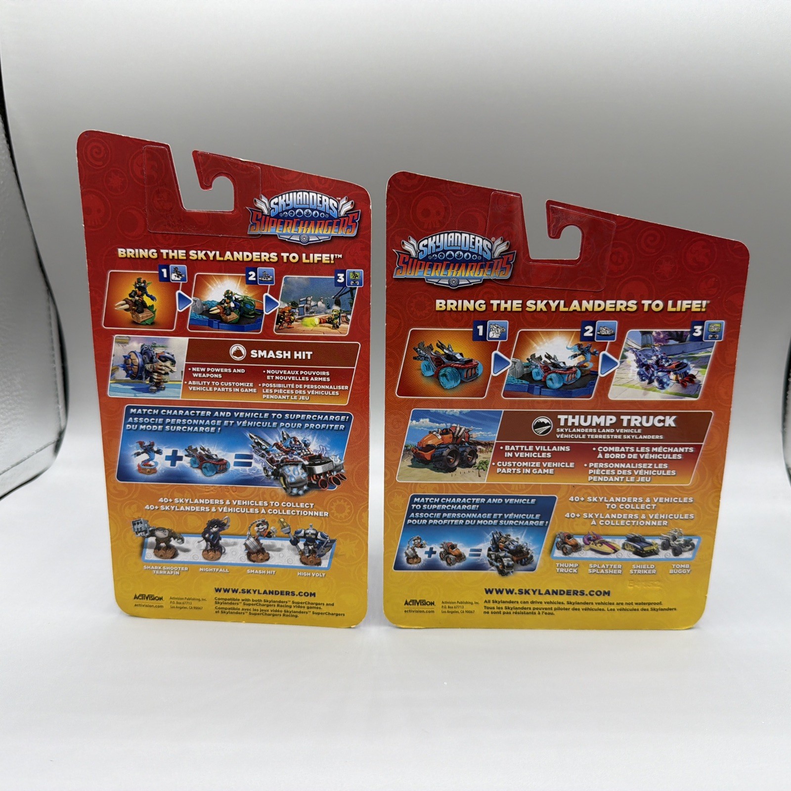 Skylanders Superchargers – Smash Hit & Thump Truck – 2 Pc Set. NEW