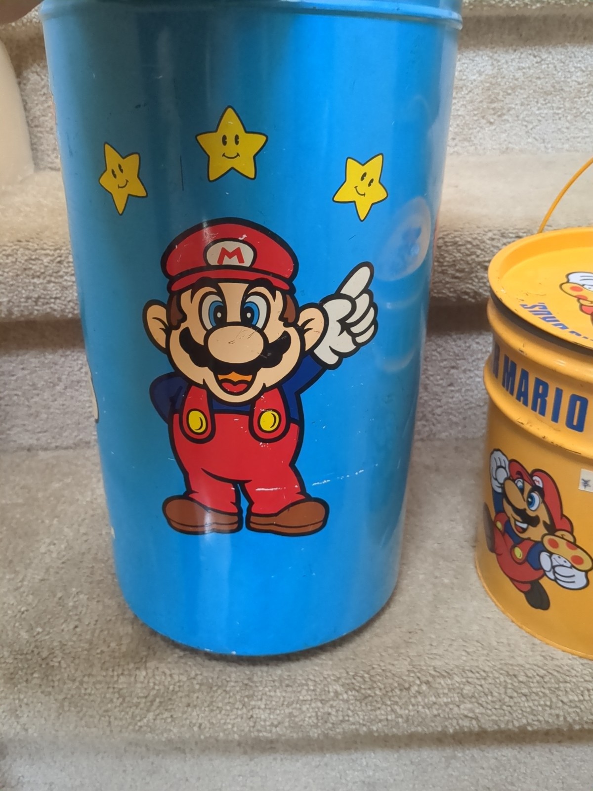Super Mario trash can Set Bowser Peach Nintendo Japan Garbage Mario Bros 1 And 3
