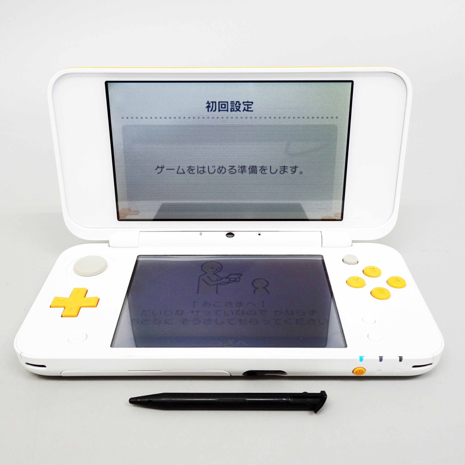 New Nintendo 2DS LL XL White Orange Console Handheld System Japan Tested