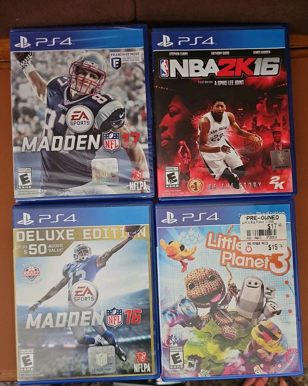 WORKING Sony Playstation 4 500GB PS4 FAT Console 2 Controllers 4 Games CUH-1215A