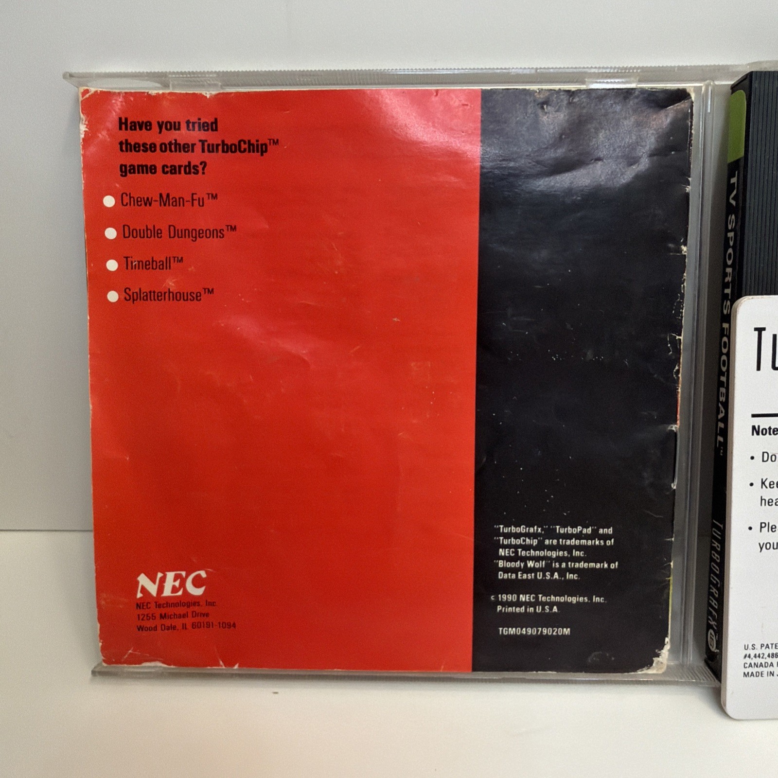 Bloody Wolf (TurboGrafx-16, 1990) HuCard w/ Manual Tested