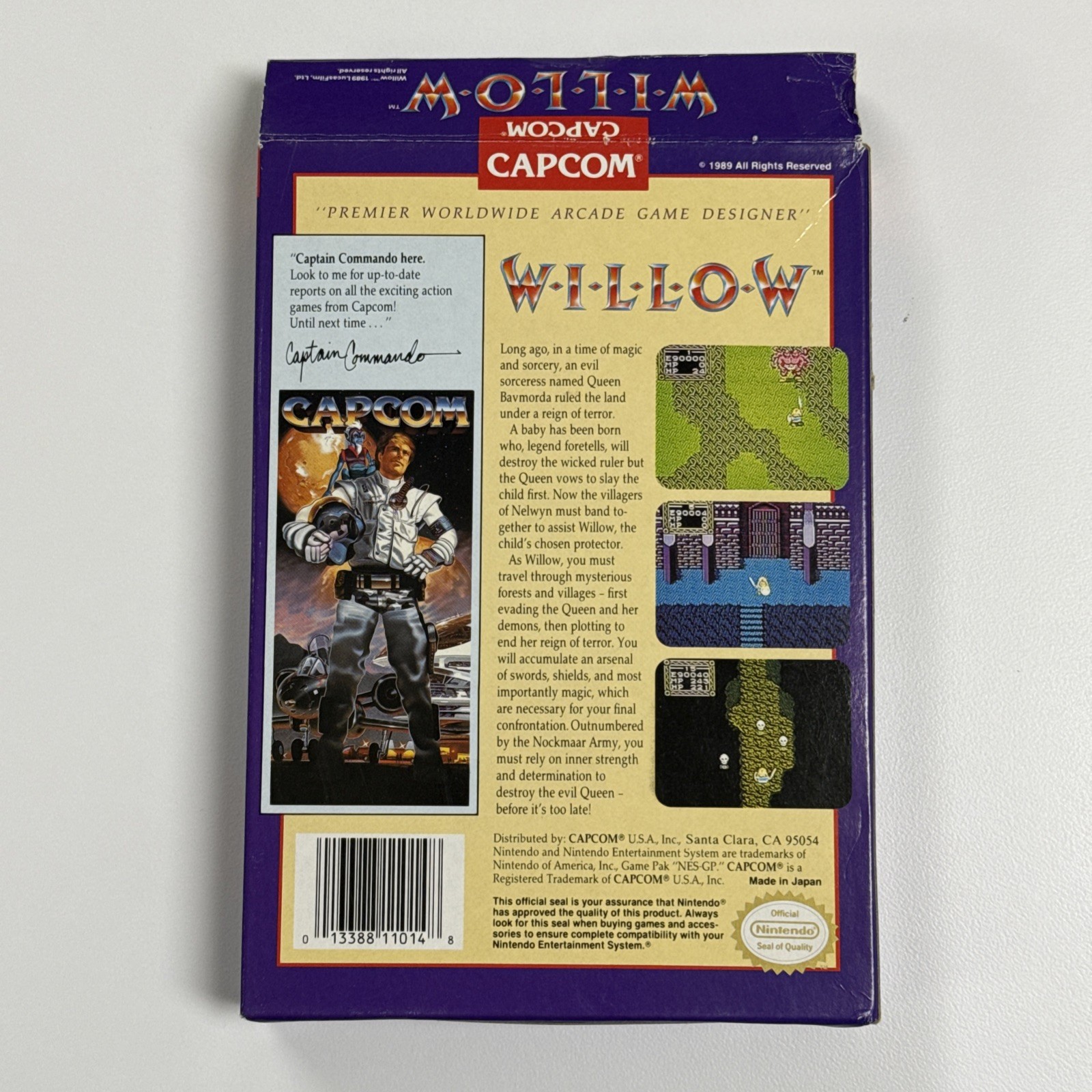 Willow (Nintendo Entertainment System, 1989). VGC Manual & Regi Card. Tested.